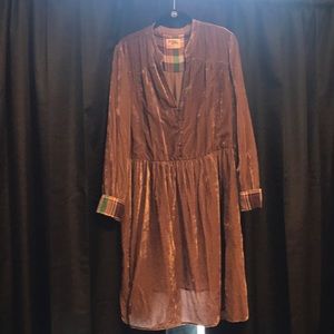 Anthropologie velvet dress NWOT